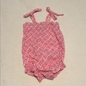 EUC TBBC Pink Girl Romper Size 2T